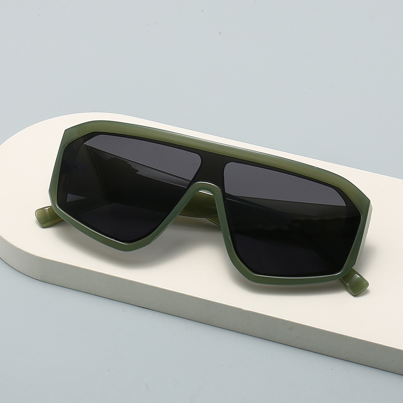 Sunglasses Oversized Square - New Y2K Large Frame Joined Body