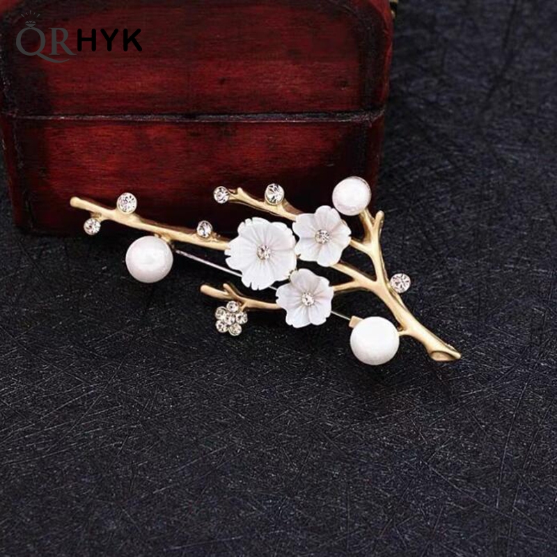 Women Accessories Bouquet - Handmade Plum Blossom Brooches Pins Women