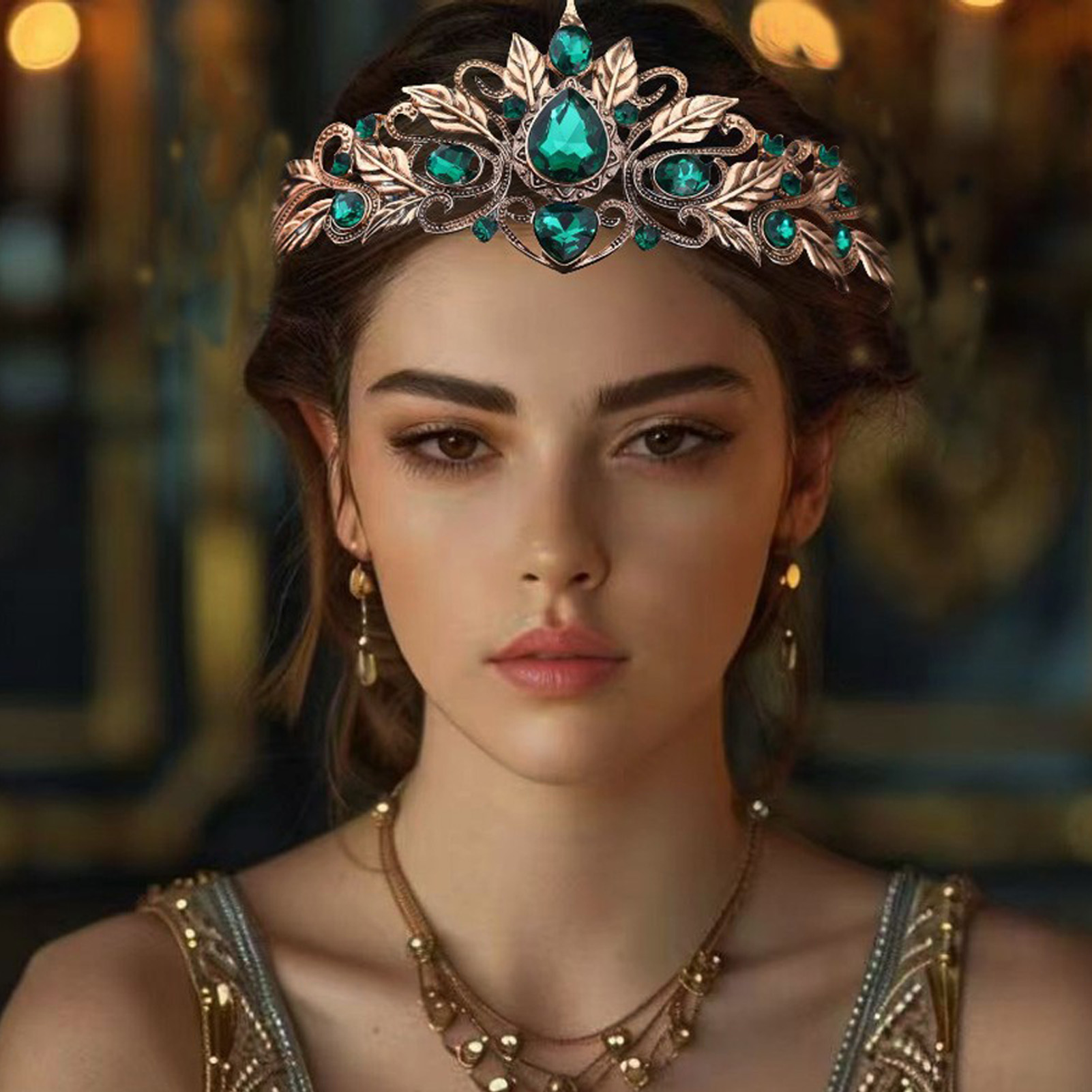 Women'S Wedding Accessories - Baroque Style Round Tear Drop Hair