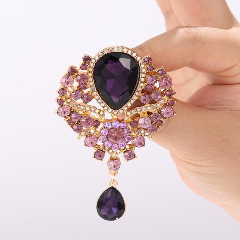 Women Accessories Bouquet - 1Pcs Wedding Bridal Bouquet Clear Crystal