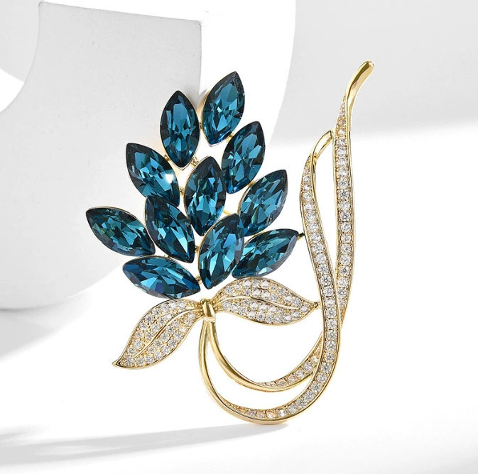 Women Accessories Bouquet - Fashion Rhinestone Bouquet Brooches for Women