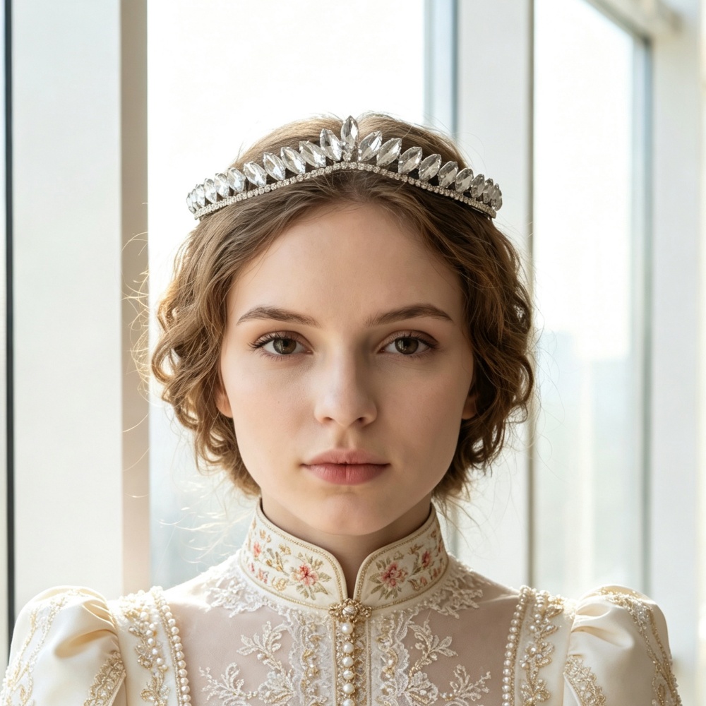 Women'S Wedding Accessories - Minimalist Crystal Wedding Hair Tiaras For