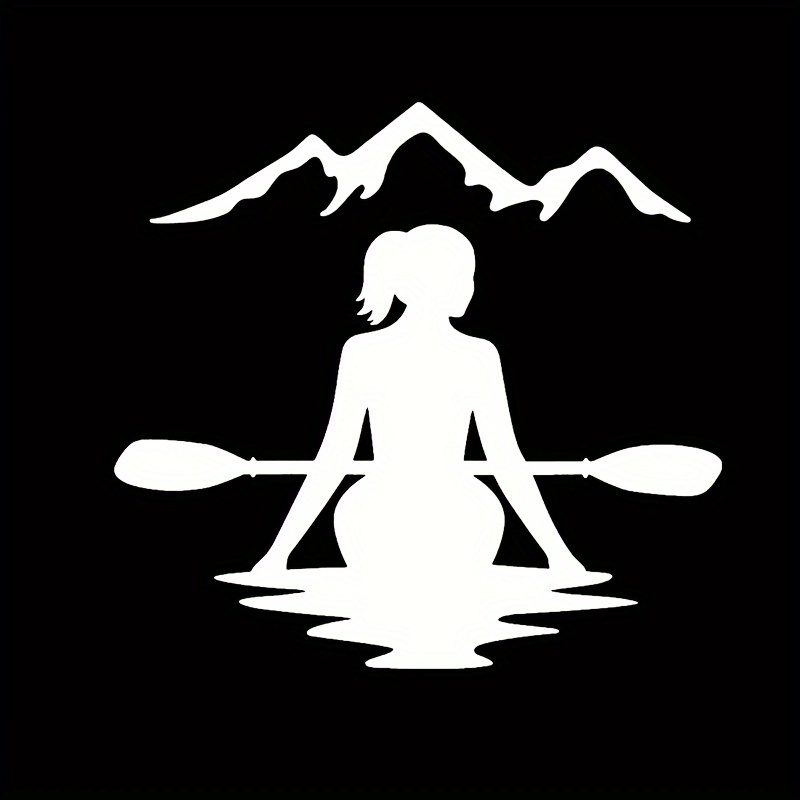 1pc Women Kayaker Car Sticker  - đánh giá và giá Women'S Kayak Accessories