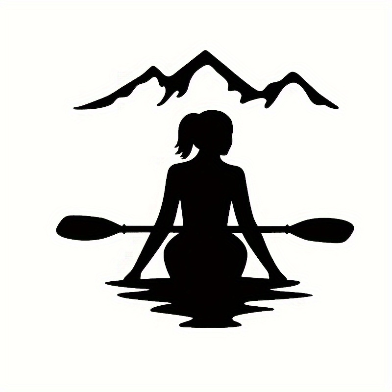 1pc Women Kayaker Car Sticker  - đánh giá và giá Women'S Kayak Accessories