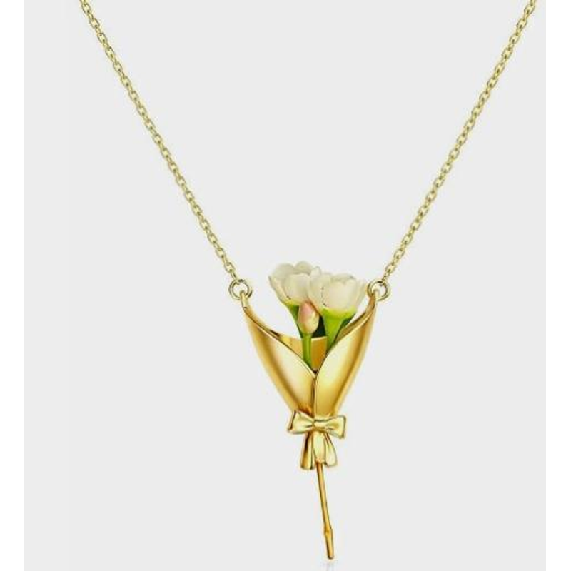 Flower Holder Necklace 2026 DI - đánh giá và giá Women Accessories Bouquet
