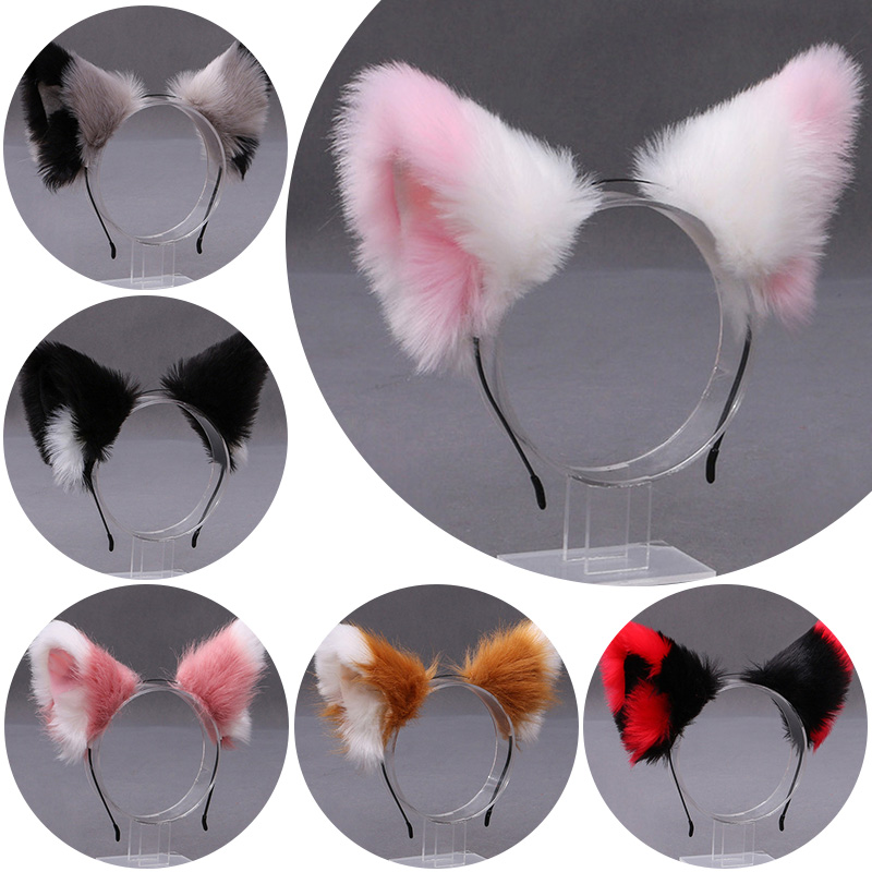 Fluffy Fox Cat Ear Plush Headb - đánh giá và giá Women Accessories On Sale