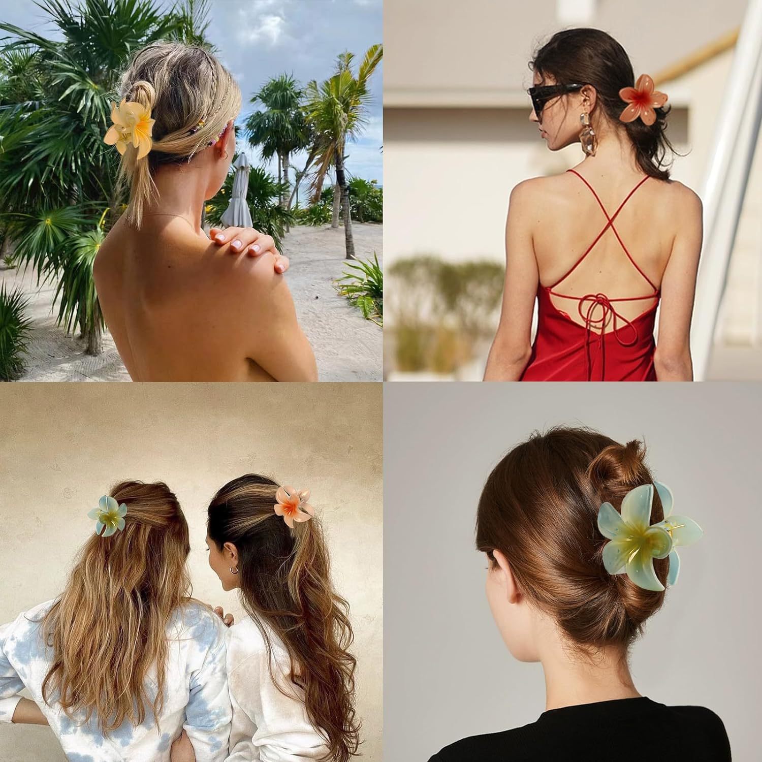 2026 New Vacation Egg Flower H - đánh giá và giá Hair Claw Clip Set