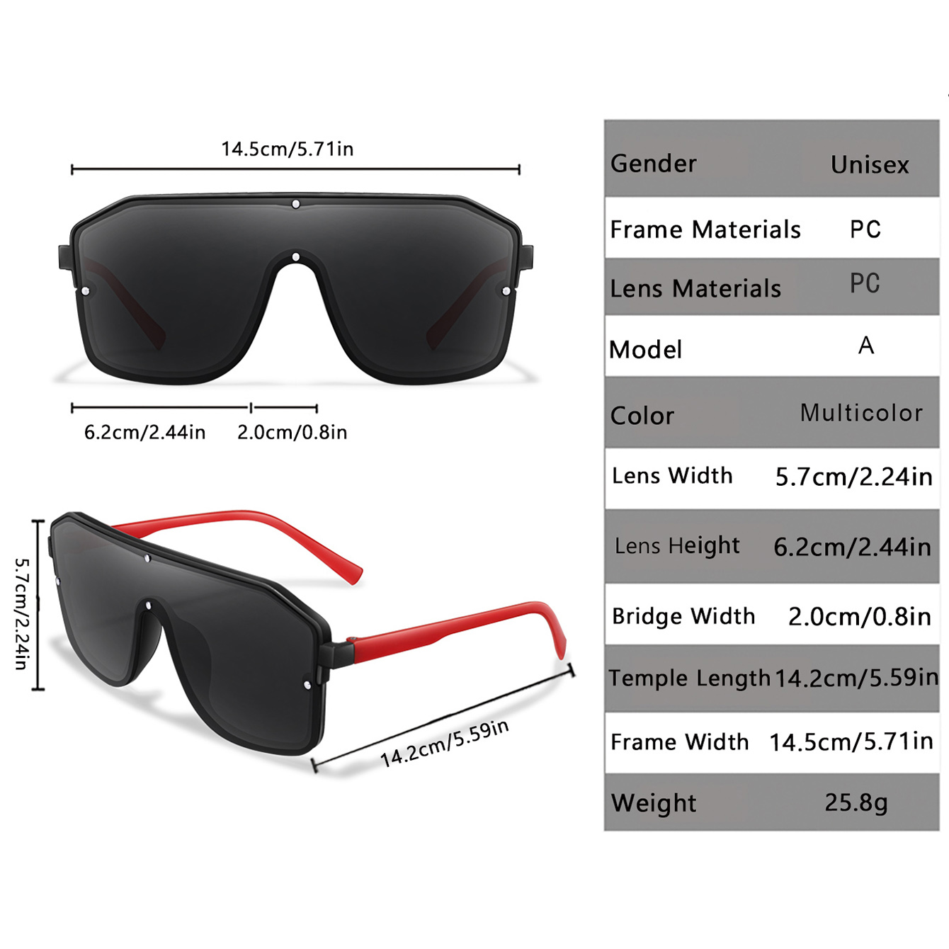 New Brand Square Big Frame Sun - đánh giá và giá Sunglasses Oversized Square