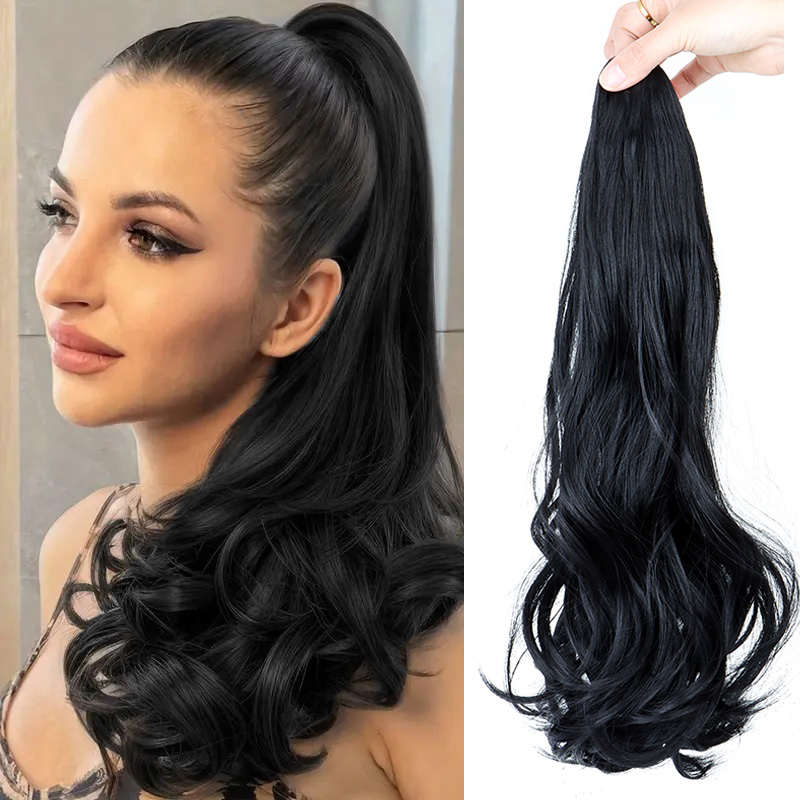 Synthetic Long Curly Ponytail  - đánh giá và giá Hair Claw Clip Set