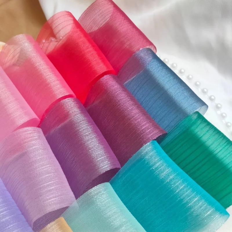 5M Pleated Chiffon Ribbon 6cm  - đánh giá và giá Women Accessories Bouquet
