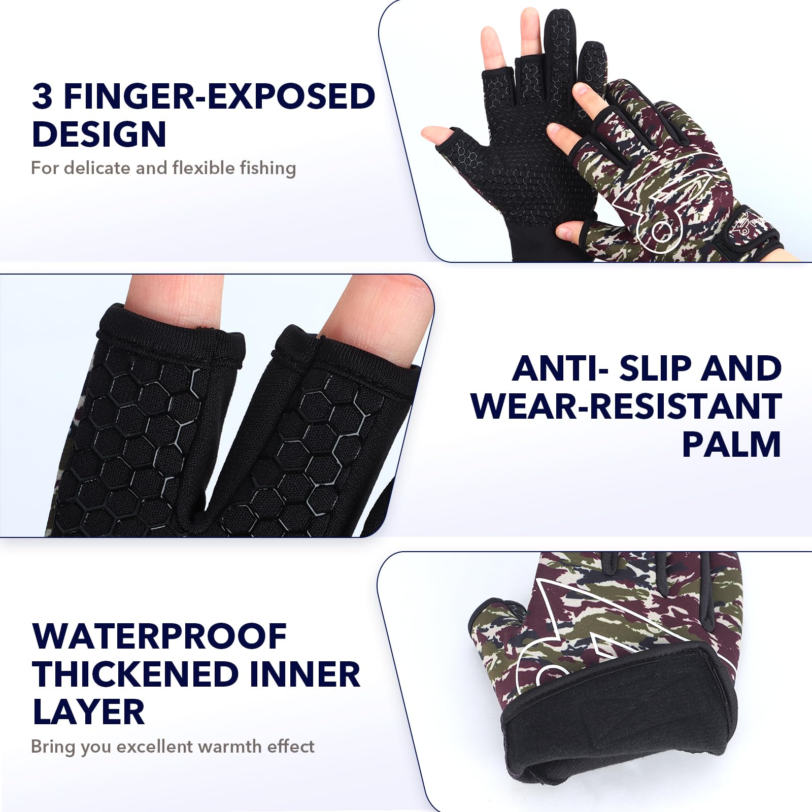 8Fans Fishing Gloves - Finger  - đánh giá và giá Women'S Kayak Accessories