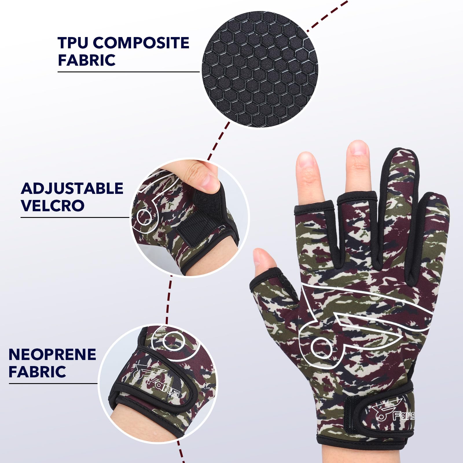 8Fans Fishing Gloves - Finger  - đánh giá và giá Women'S Kayak Accessories