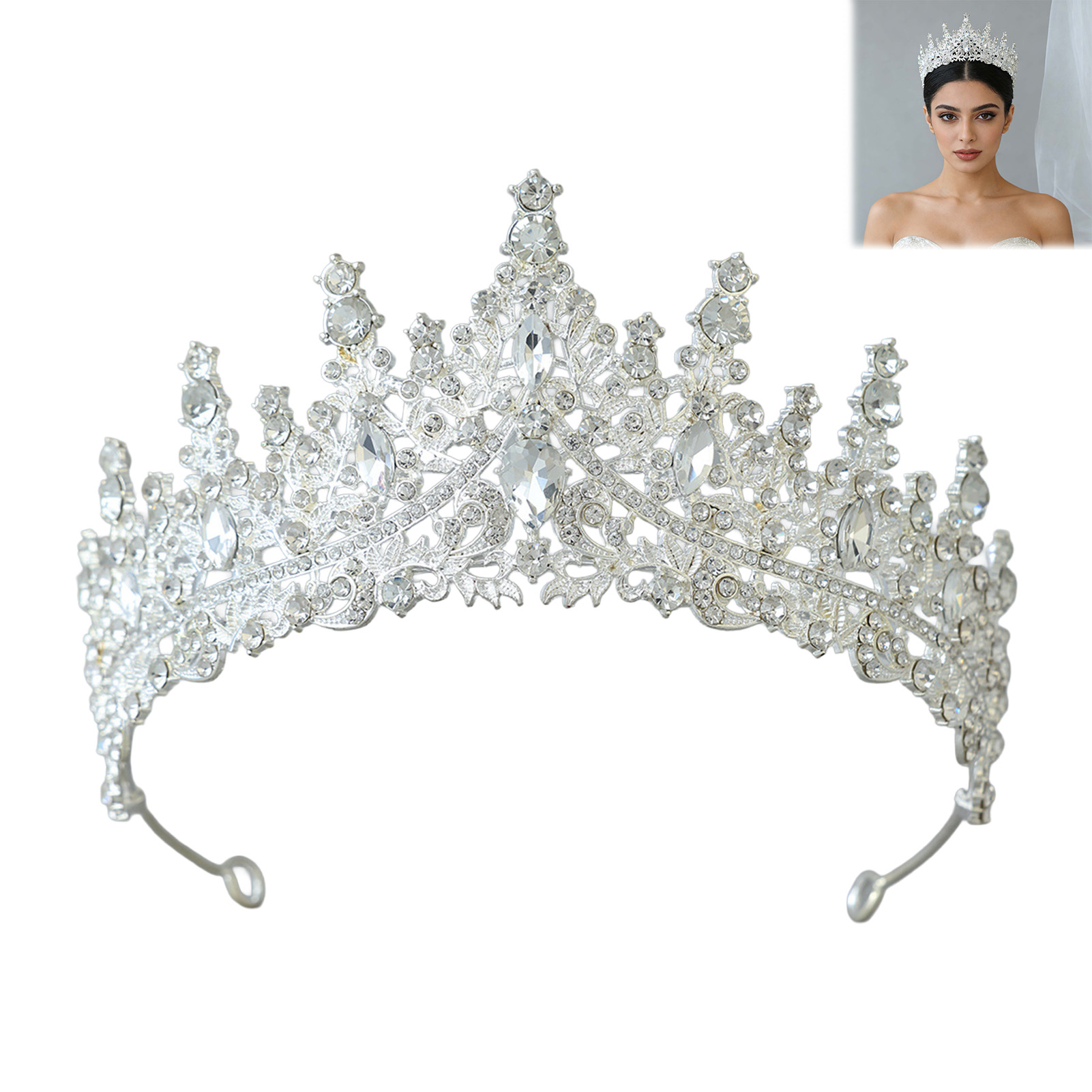 Bridal Headpiece Sparkling Rhi - đánh giá và giá Women'S Wedding Accessories