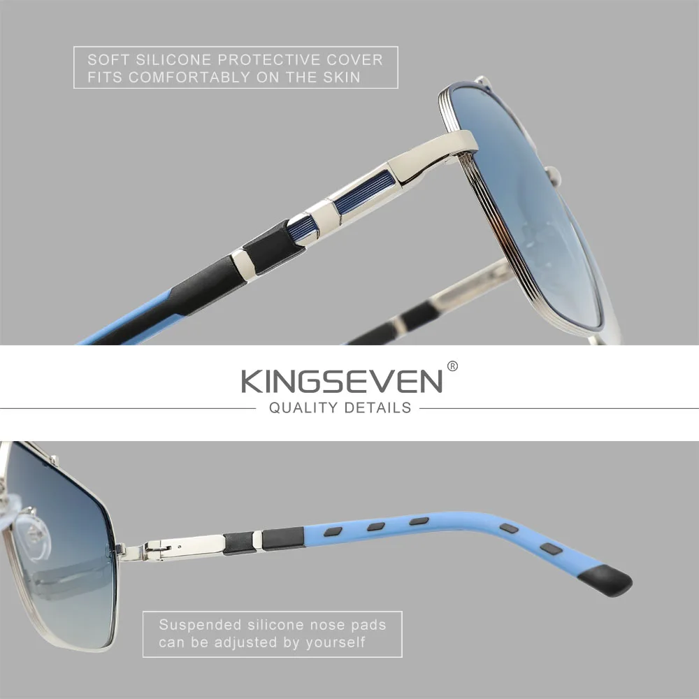 KINGSEVEN Polarized Sunglasses - đánh giá và giá Sunglasses Oversized Square