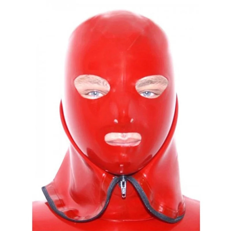 Sexy Red Latex Mask Rubber Hoo - đánh giá và giá Women'S Red Accessories