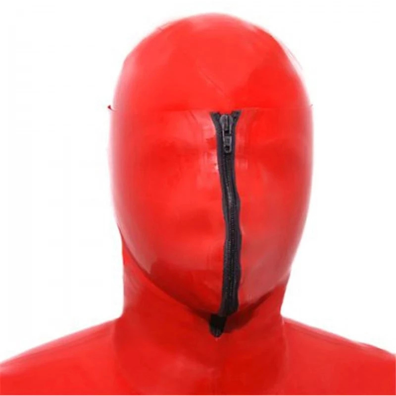 Sexy Red Latex Mask Rubber Hoo - đánh giá và giá Women'S Red Accessories