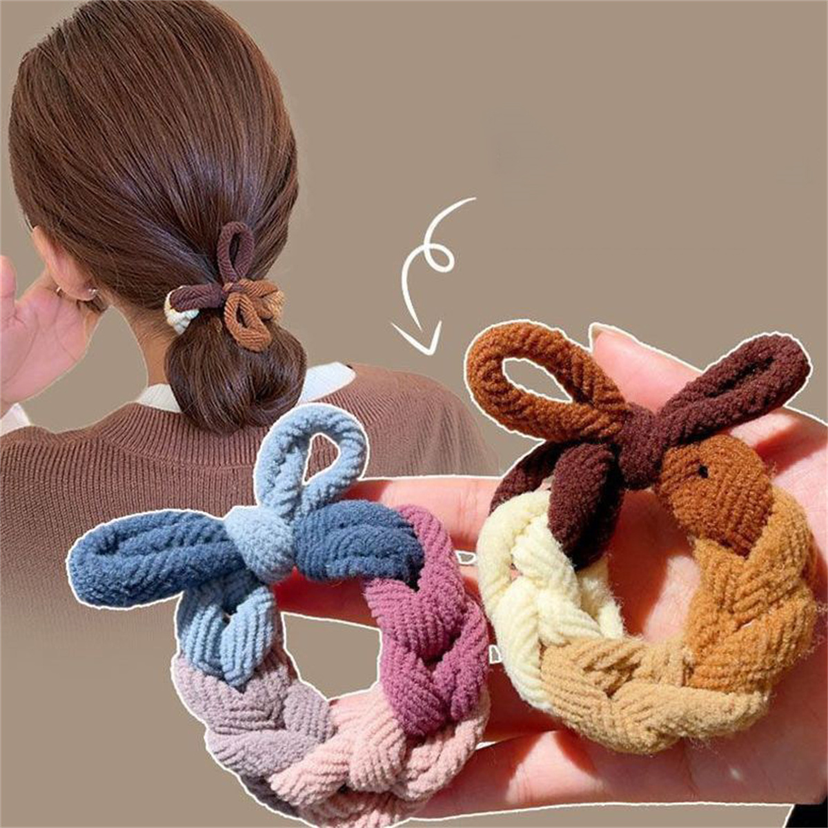 Colorful Hand-Woven Hair Rope  - đánh giá và giá Women Accessories Shop Design